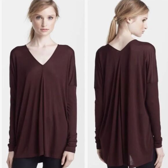 Vince Long Sleeve Knit V-Neck Top sz XS - Picture 1 of 10